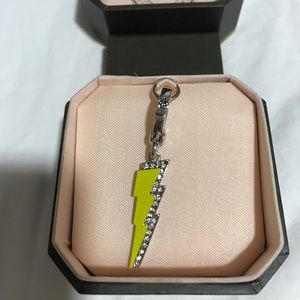 Juicy couture thunderbolt charm Silvertone new in box